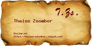 Theiss Zsombor névjegykártya
